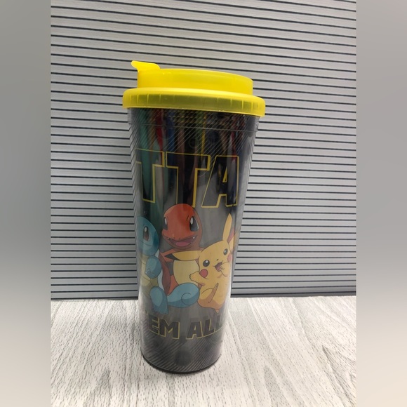 Pokémon Travel Cup with Lid- Gotta Catch Em All! - In very good condition. - Picture 1 of 6